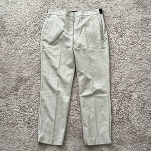Zara Tan Elastic Waistband Business Casual Trousers